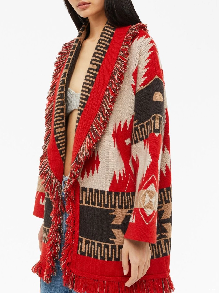 Affordable cashmere Icon Alanui cardigan jacquard Women 0821